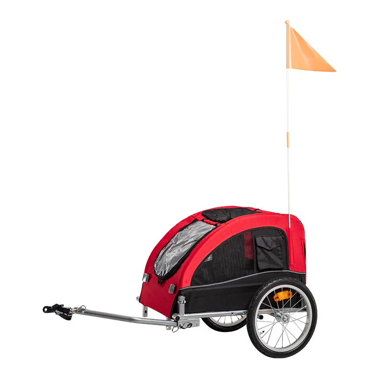 
Manufacturer wholesale foldable pet dog strollers high quality bike camper trailer/pet trailer for medium dogs 