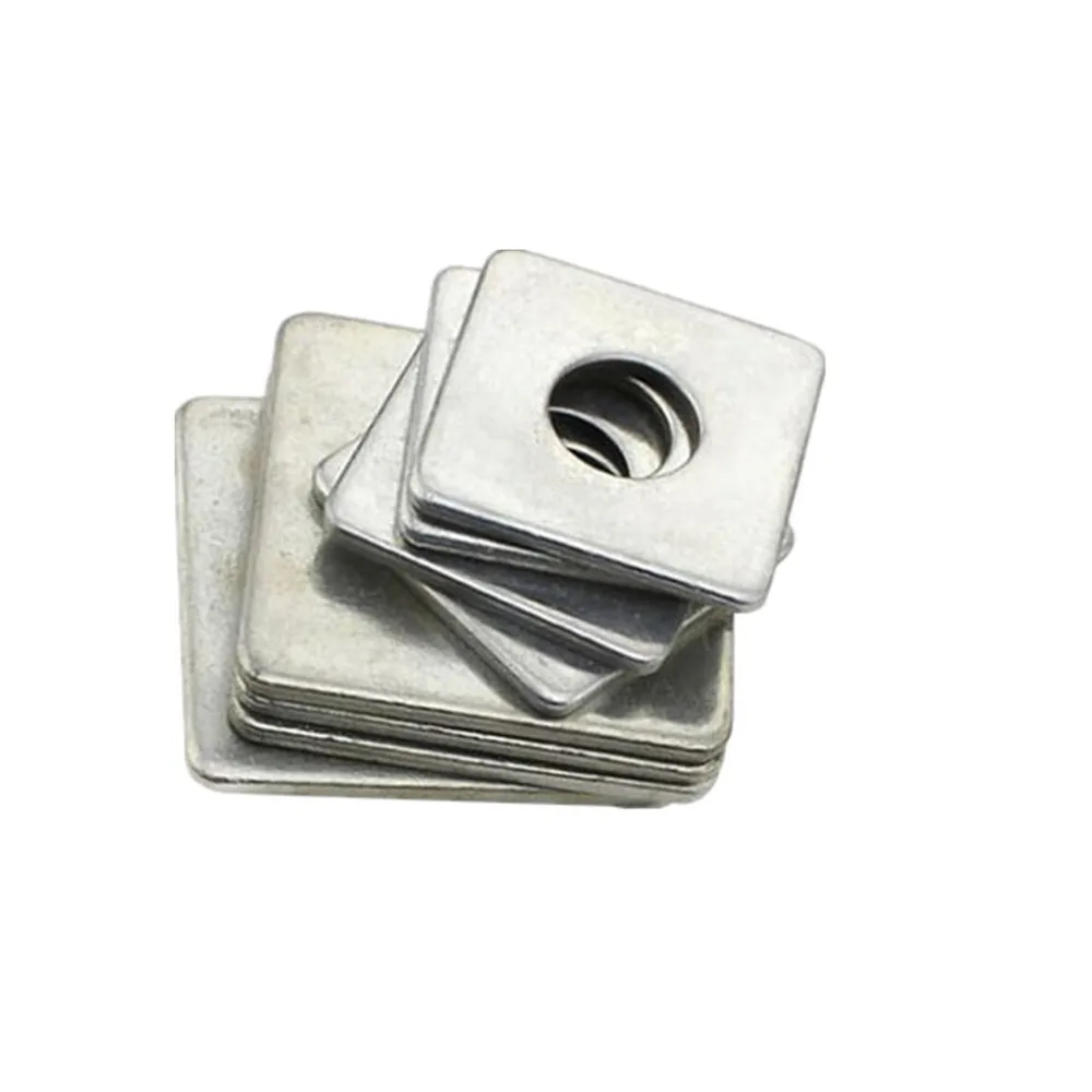 Factory Supplier Flat Square Washer Finished Zinc Plated Carbon