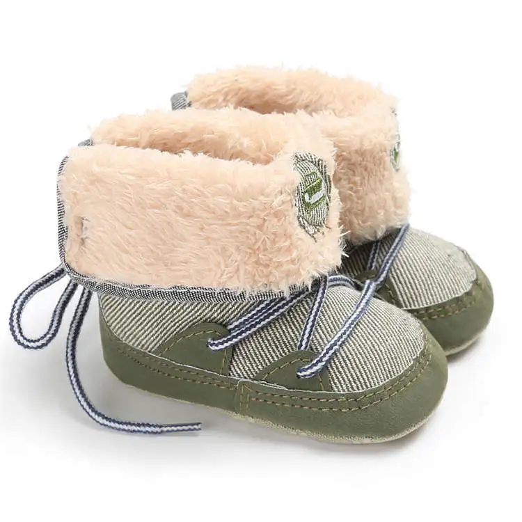 Amazon Hot sale Snow Fleece 0-2 years First walker baby booties boots