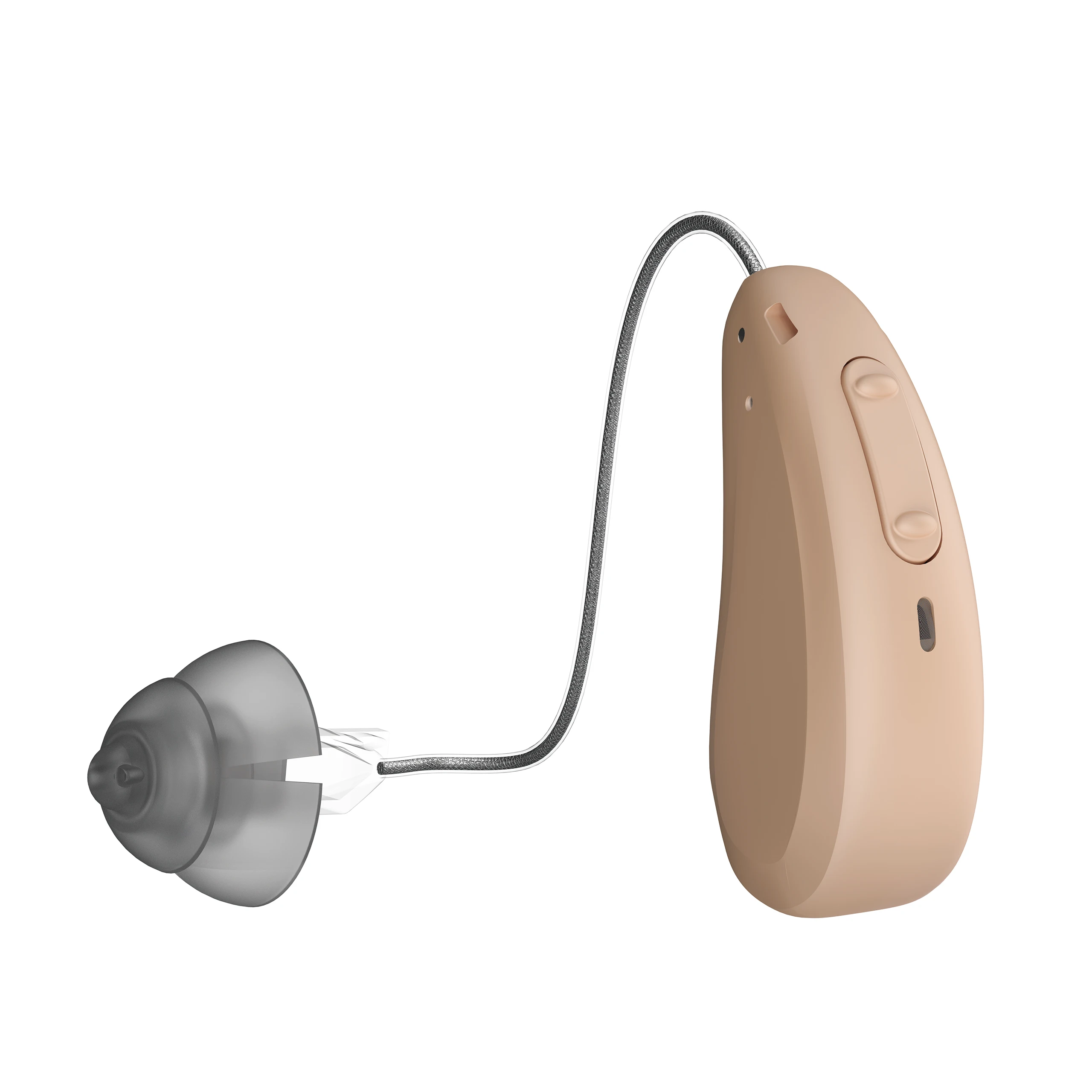 Newest Digital Rechargeable Bte Thin Tube Portable Charging Case Hearing Aids For Seniors Elderly Otc Best-selling Hearing Aid