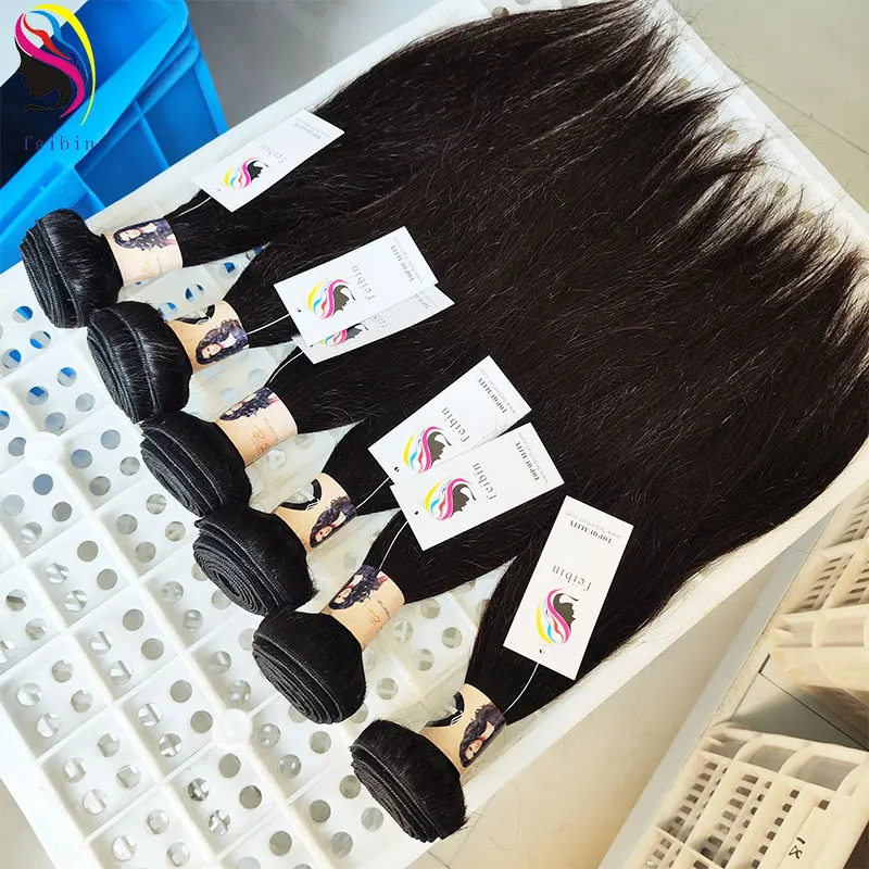 Cuticle Aligned mink brazilian peruvian virgin raw indian straight remy cheap 100% Human Hair wick vendor weave extension bundle