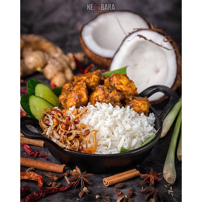 Premium Grade Kemara Meals Chicken Masak Merah with Tomato Rice Tender Caramelized Beef Braised in Flavorful Spices