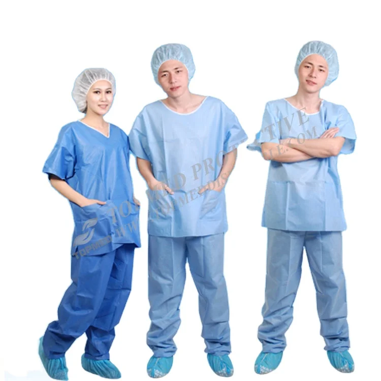 disposable medical  blouse SMS pajamas