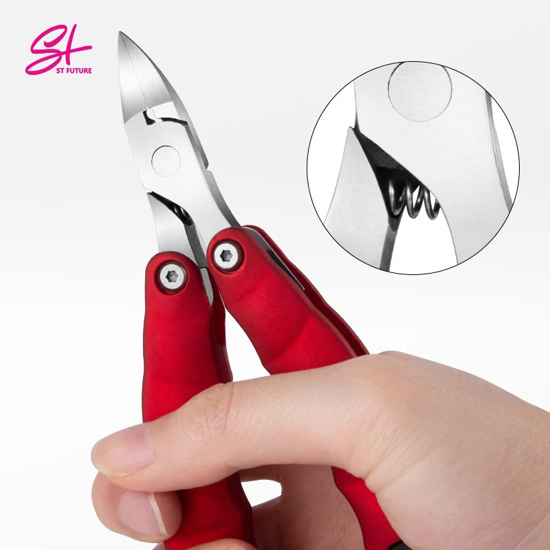 ST FUTURE 3 In 1 New Folding Stainless Steel Podiatry Nail Clipper Professional Ingrown Toenail Cutters Nail Nippers