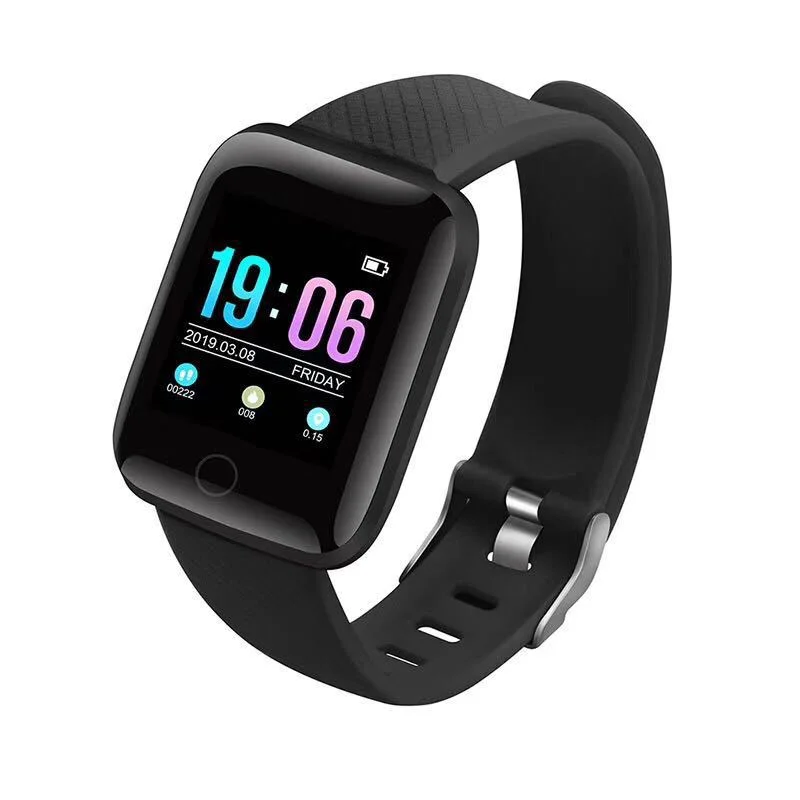 waterproof smart watch 116 plus sport smart bracelet fitness tracker heart rate and blood pressure