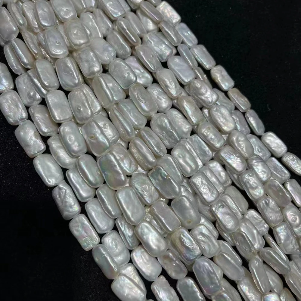 Irregular Rectangle Baroque pearls Loose Strand Beads for necklace bracelet DIY making jewelry