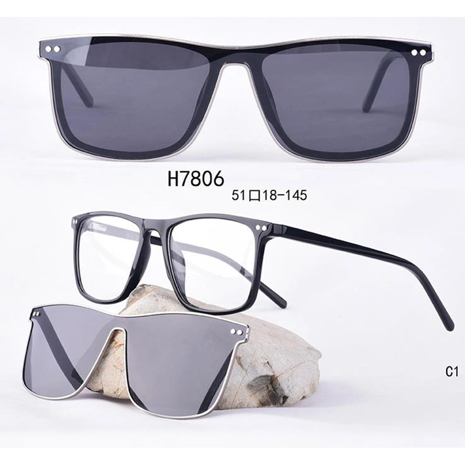 Lentes clip on 2022 clip on sunglasses Polarized Sunglasses New Design High Quality Glasses For Man