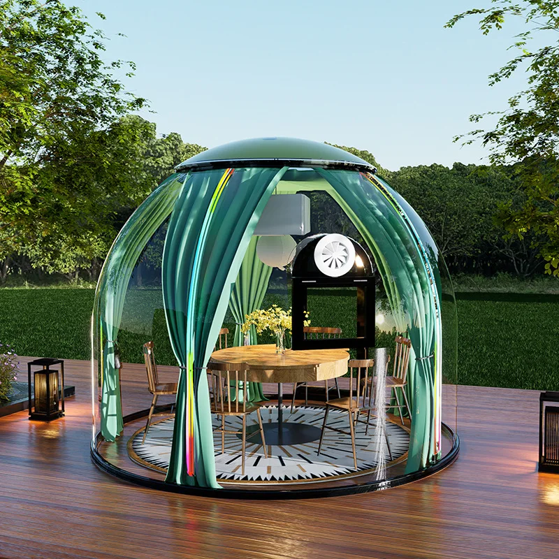 Round camping tent scenic park View Homestay bubble room