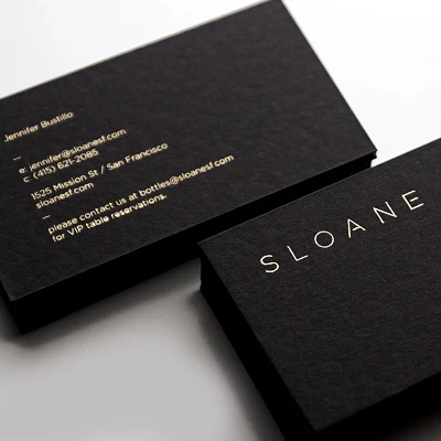 customized logo custom high quality gold foil name card/business card printing