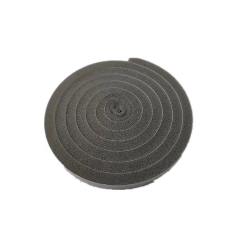 Self adhesive Open cell air cooling units keep warm Polyurethane Round roll PU Foam Sealing strip