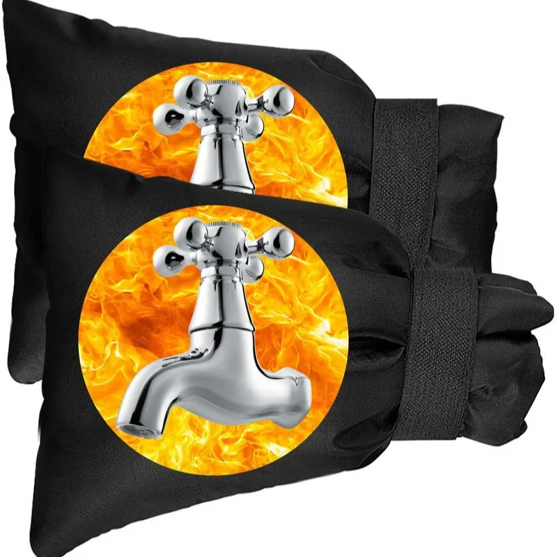 Прочный зимний морозостойкий черный пластиковый чехол для крана чтобы держать тепло на открытом воздухе пылезащитный антифриз защитный