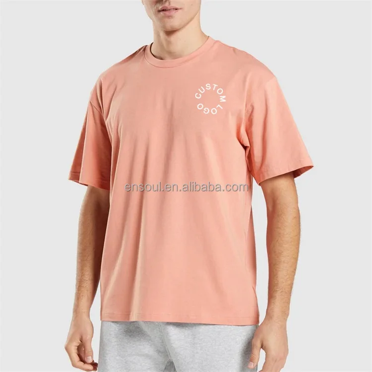 OEM Custom logo 100% Cotton Crew neck plain blank loose baggy oversized t shirt for men