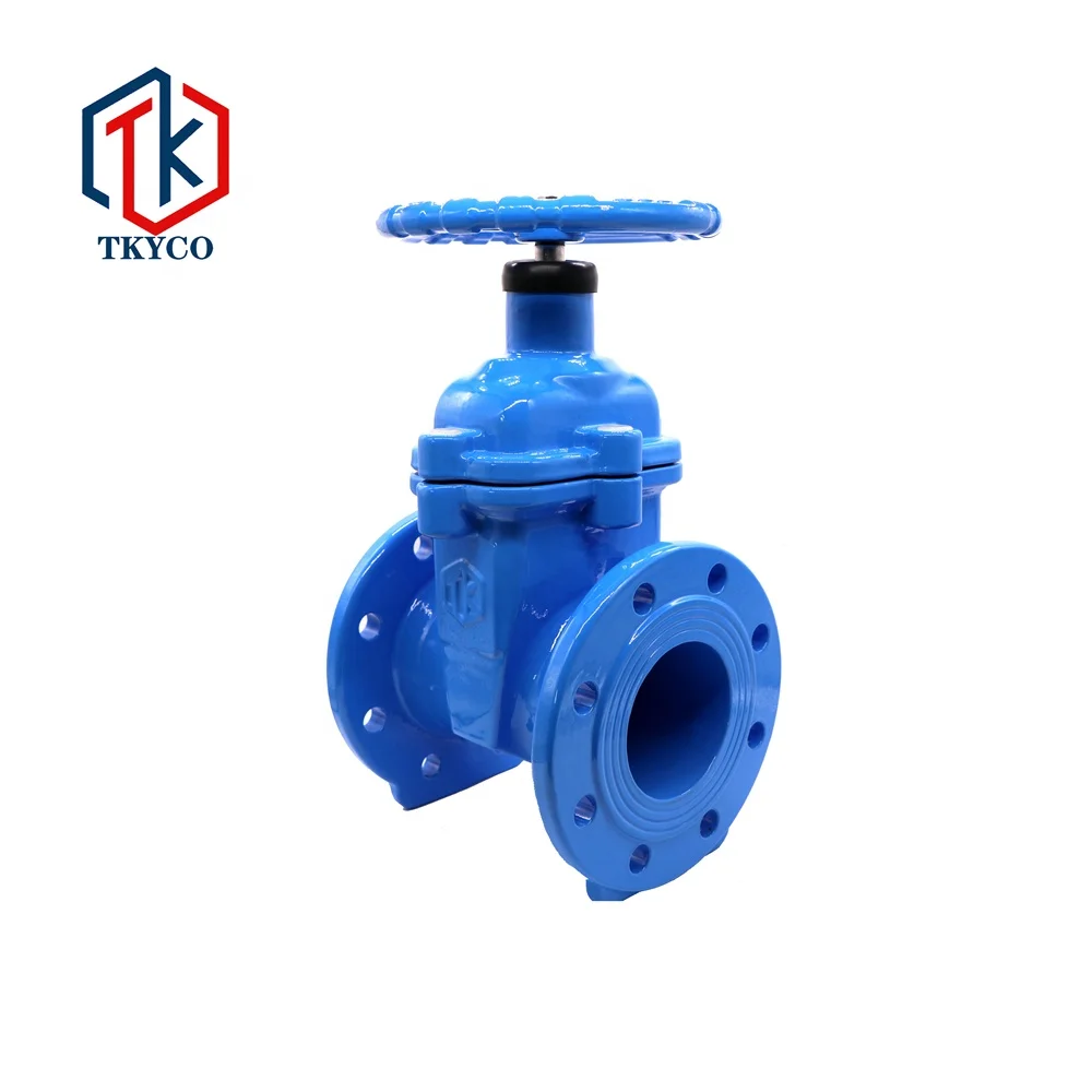 Taike China Factory GB produces ductile iron DN200 cheap elastic seat seal dark rod gate valve, water control valve