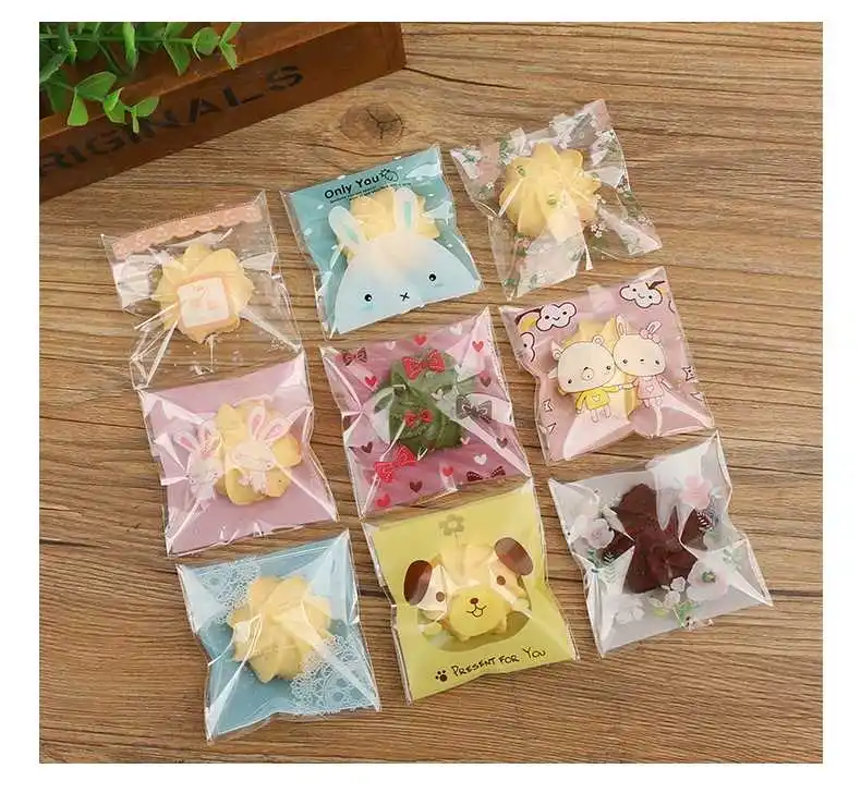 
Custom printed bopp clear cute candy bag with own logo 