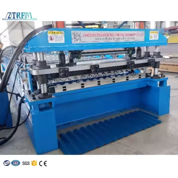 ZTRFM Full Automatic Roofing Sheet Color Coated Corrugated Steel Plate Making Machine Roll Forming Machine