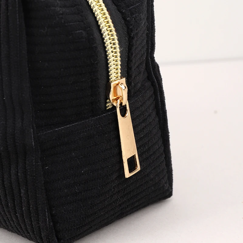 Custom New Pencil Cases Large-Capacity Corduroy Business Portable beautiful Colors Pencil Bags For School