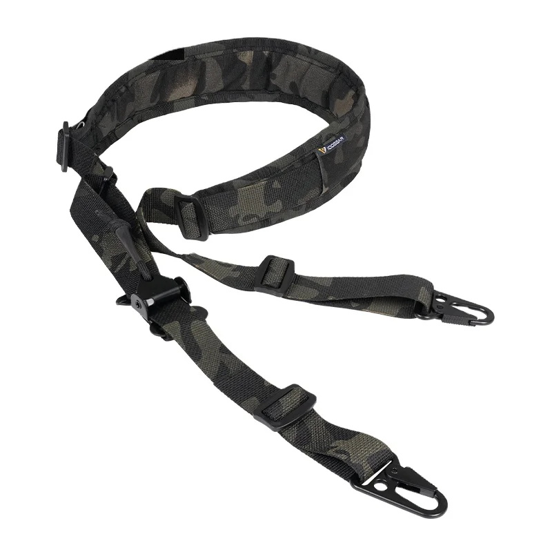 IDOGEAR Tactical Ferro Style Metal Hooks Multicam Black Slingster 2 Point Sling Hunting Quick Pull Tab Two Point Sling
