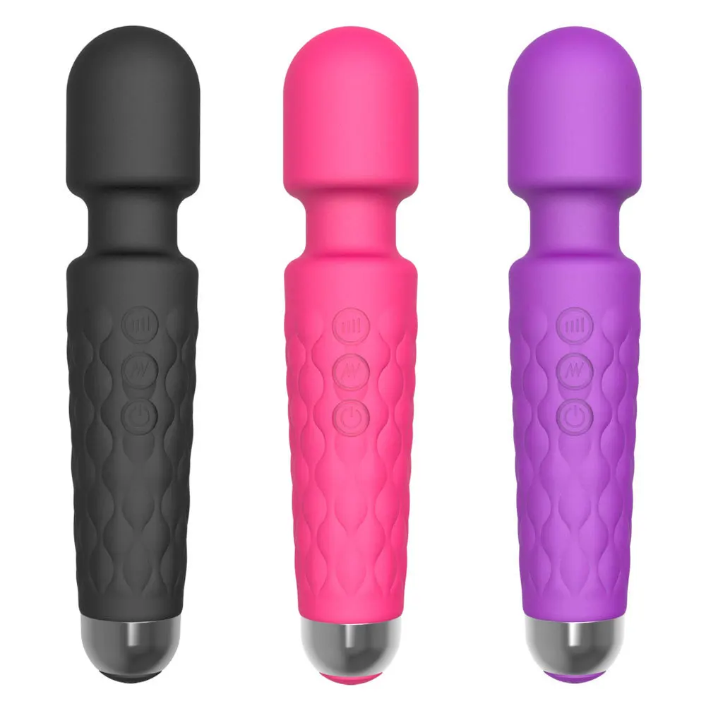 Silicone Vibrator Sex Toys AV Wand For Women Couple With Multi-Speeds Vibration