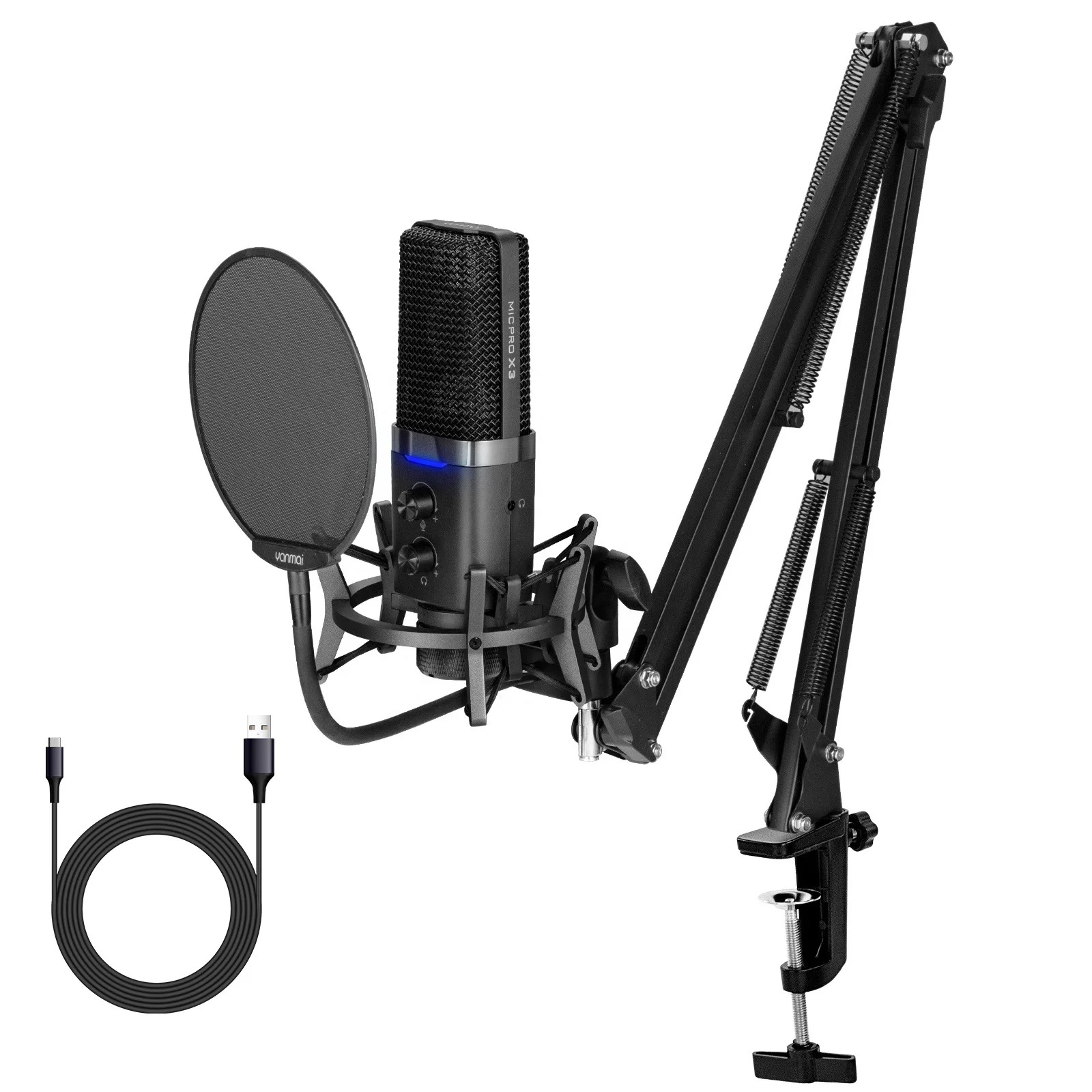 
Hot Microphone Condenser Selling X3 New Condenser Microphone Professional Condenser Usb Microphone 