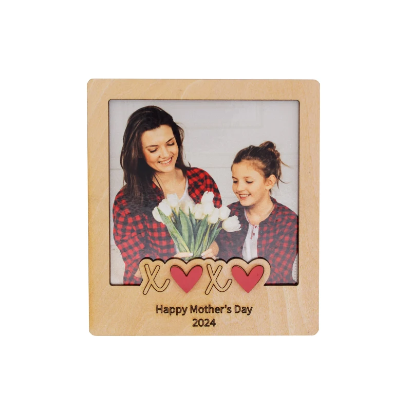 Best selling Qualisub Magnetic MDF Photo Frame Loving Memory Sublimation MDF Photo Frame Blanks for Heat Press