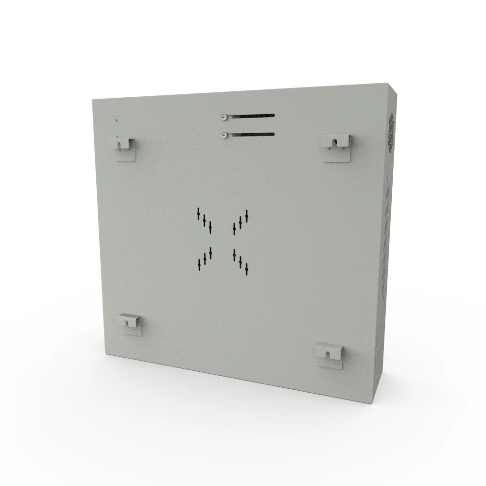 OEM Custom DVR VCR NVR lock box  19-inch 1U Wall Mount Security Box with Double Lock Steel DVR NVR Security box