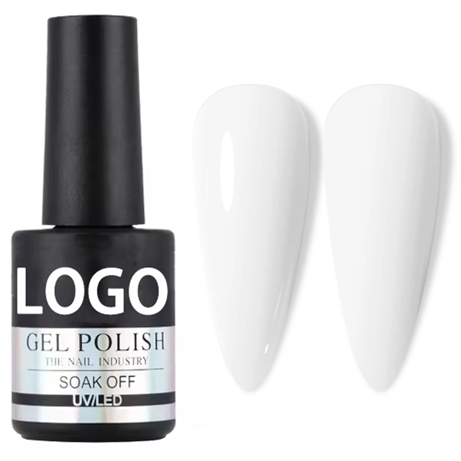 Pure Black Color Easy Apply High Glossy Soak Off UV Gel Polish Art Manicure Salon DIY Factory OEM Nail Supply