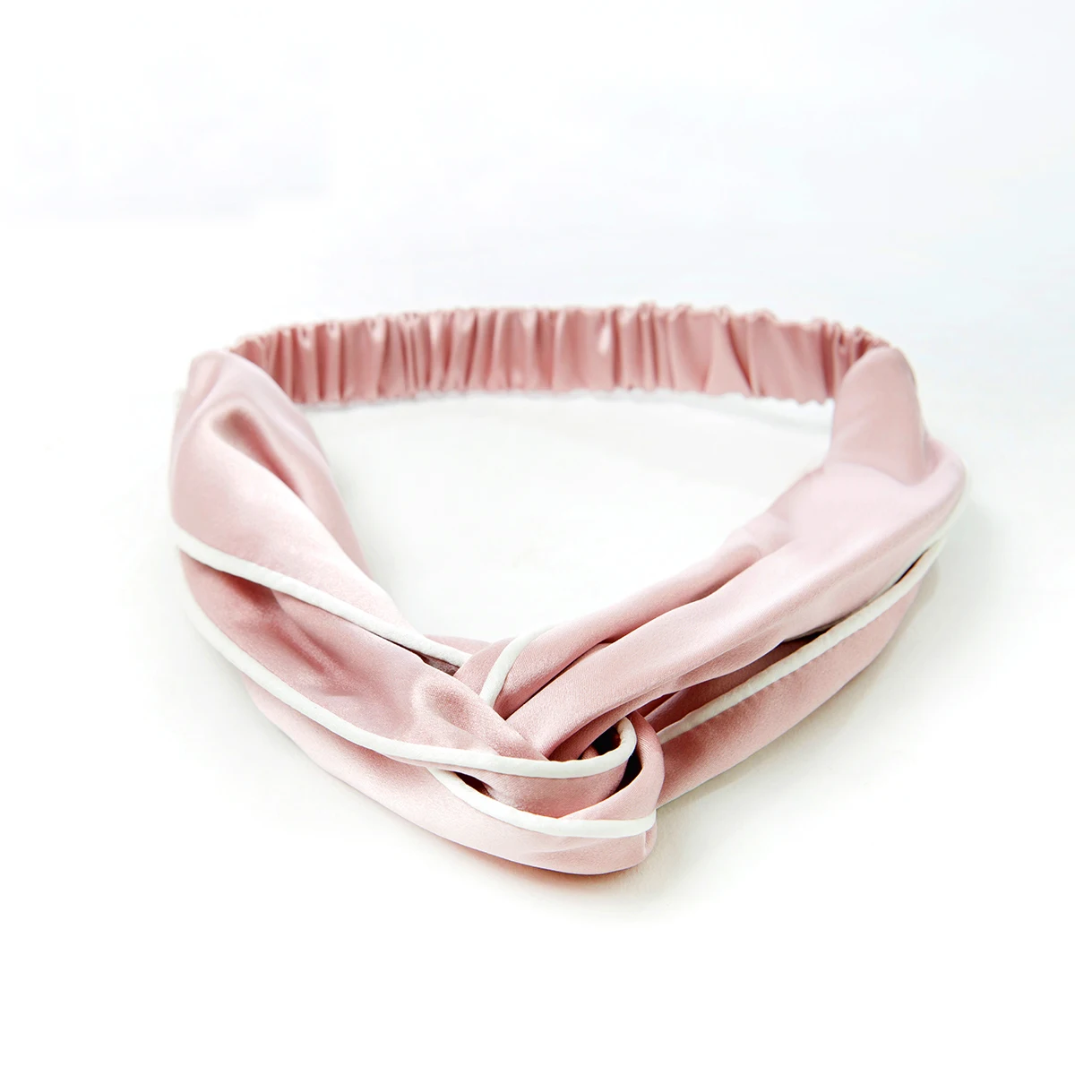 Premium Quality Knot Silk Hair Elastic Band Luxury Women Accessories Make Up Silk Headband