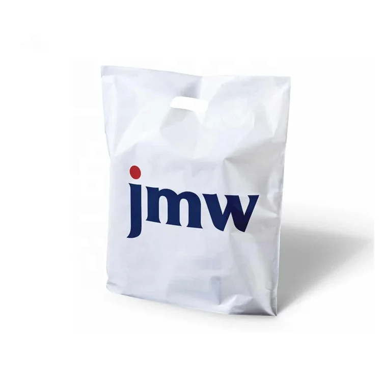 Factory Cheap Reusable Plastic HDPE LDPE Die Cut Handle Shopping Gift Bags for Small Business