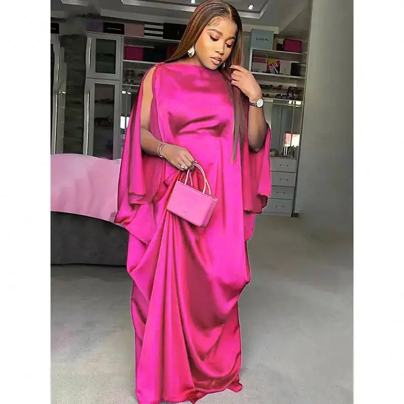 Wedding Party Prom Long Dresses Dubai African Women Muslim Abayas Loose Boubou 2023 Autumn Ladies Islamic Clothing Evening Gowns