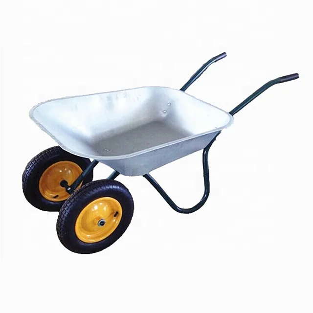 Agricultural construction double wheels garden wheel barrow