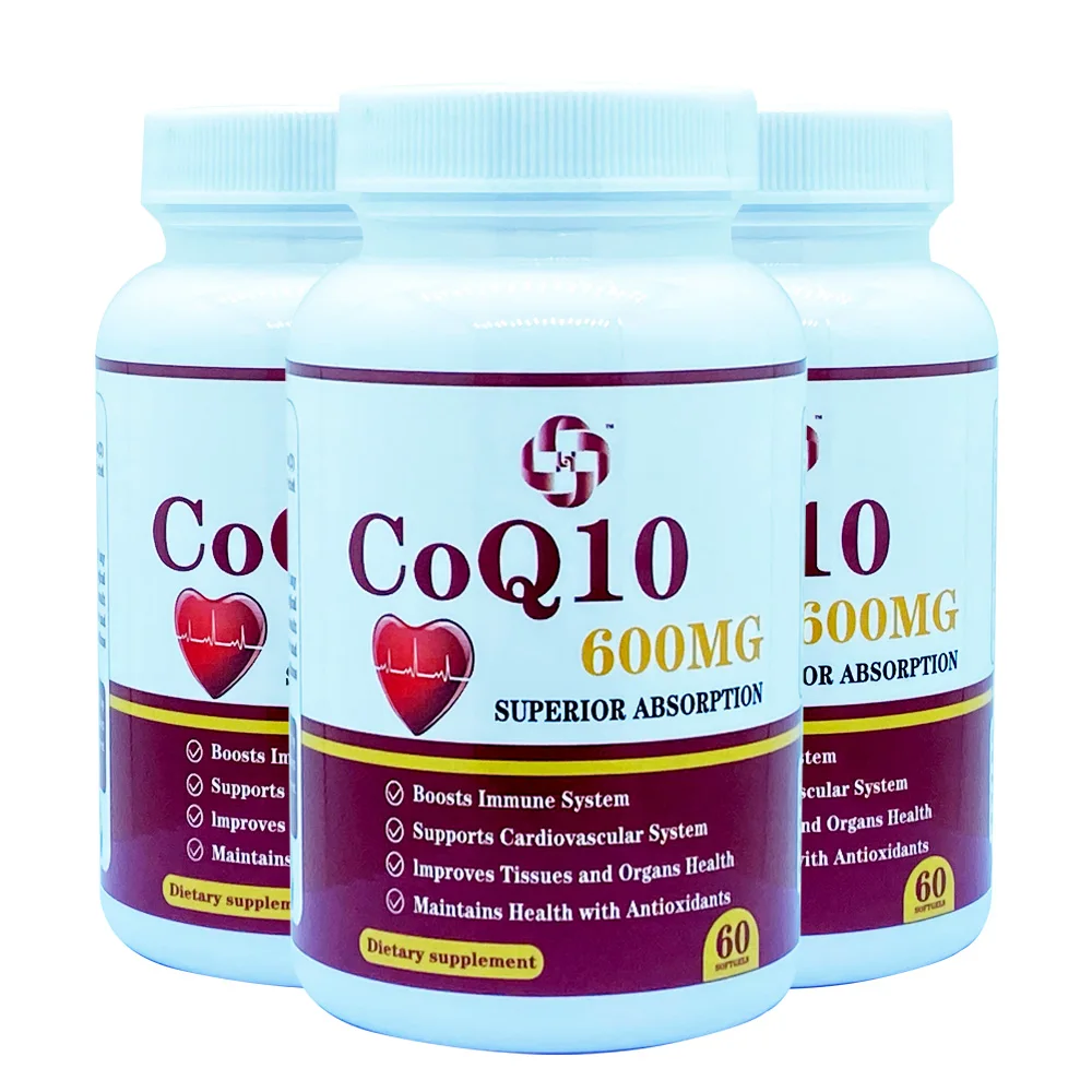 coenzyme q10 vitamine soft capsule q10 coenzyme 300mg 500mg softgel capsule with 60 capsules