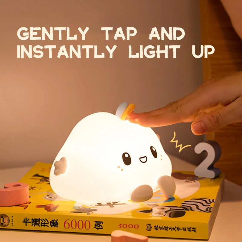creative cute cloud shape led fancy night light lamps for kids children