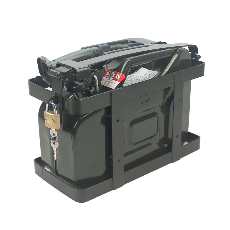 Adjustable & Secure Metal Jerry Can Holder for Petrol Gasoline Diesel-for Mounting
