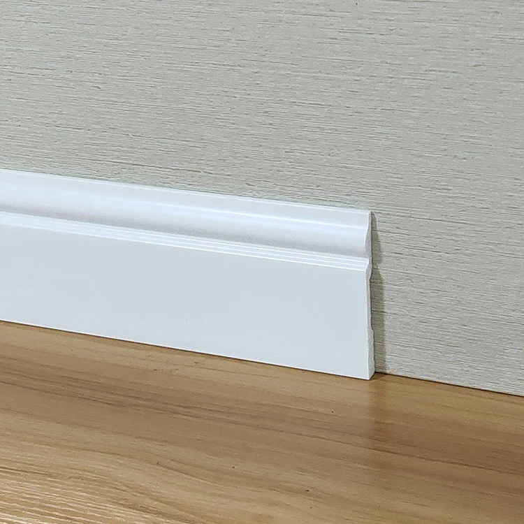 Rongke OEM Factory Wholesale Solid Wood Oak Skirting Colors Wire Trim Tile Strip Wool Board with Led