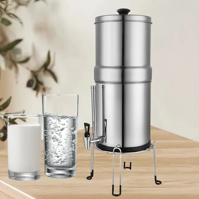 household stainless steel free-standing capacity outdoor direct drinking gravity filter