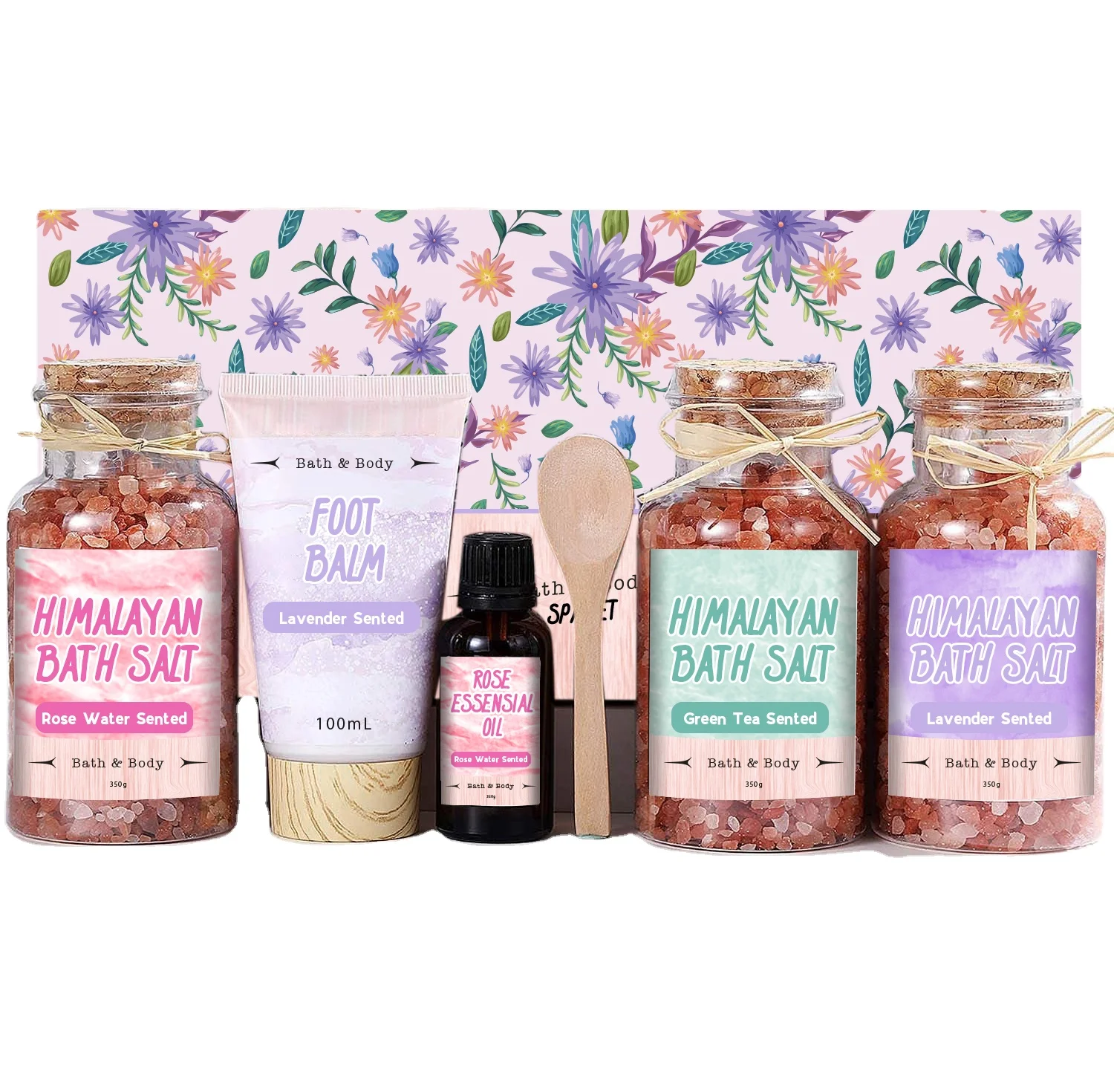 New Model High Quality Rose Extract Shampoo Bath Sets Bath Gift Sets Spa Set