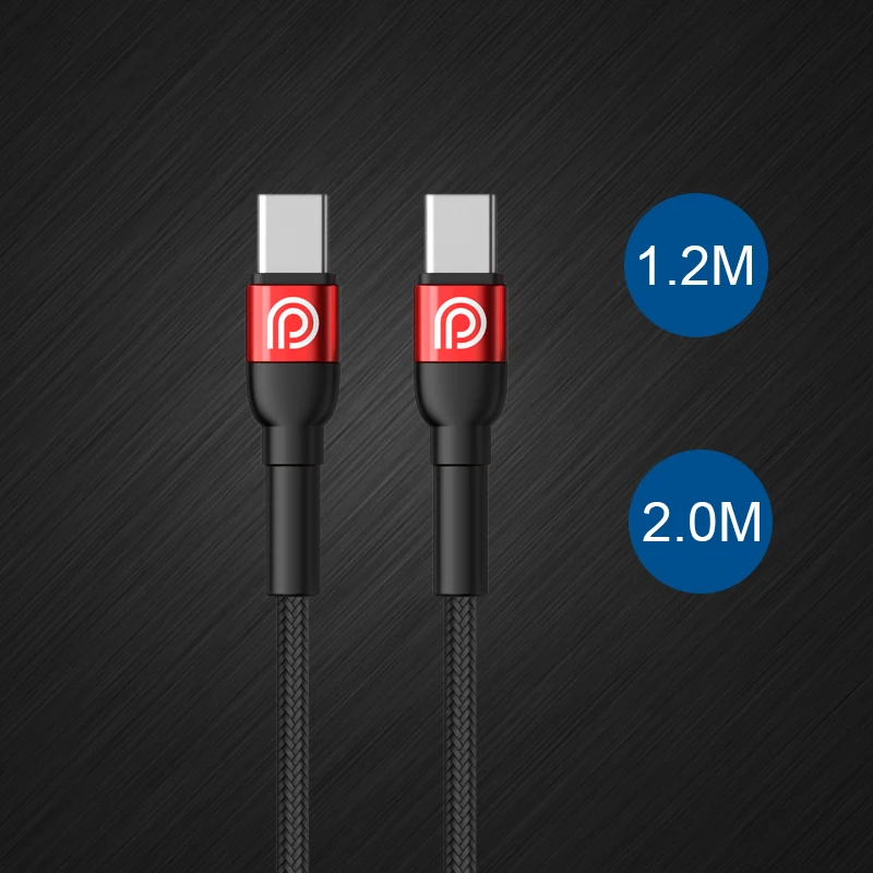 Кабель с разъемом usb-c PD 60 Вт 20В 3A Поддержка аудио видео 10 Гбит/с скорость передачи данных Usb 3 1 Gen2 Type-C Type C нейлон динамик пластиковые защитные пломбы для