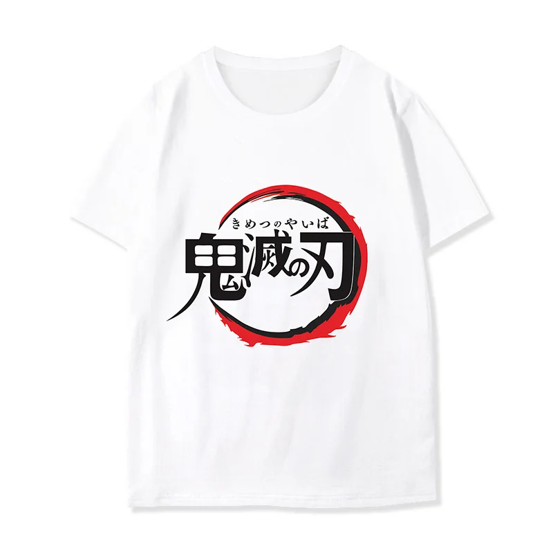 oem summer camisa de hombre fashion Demon Slayer anime cotton shirt round neck t shirt 100 cotton demon slayer t shirt