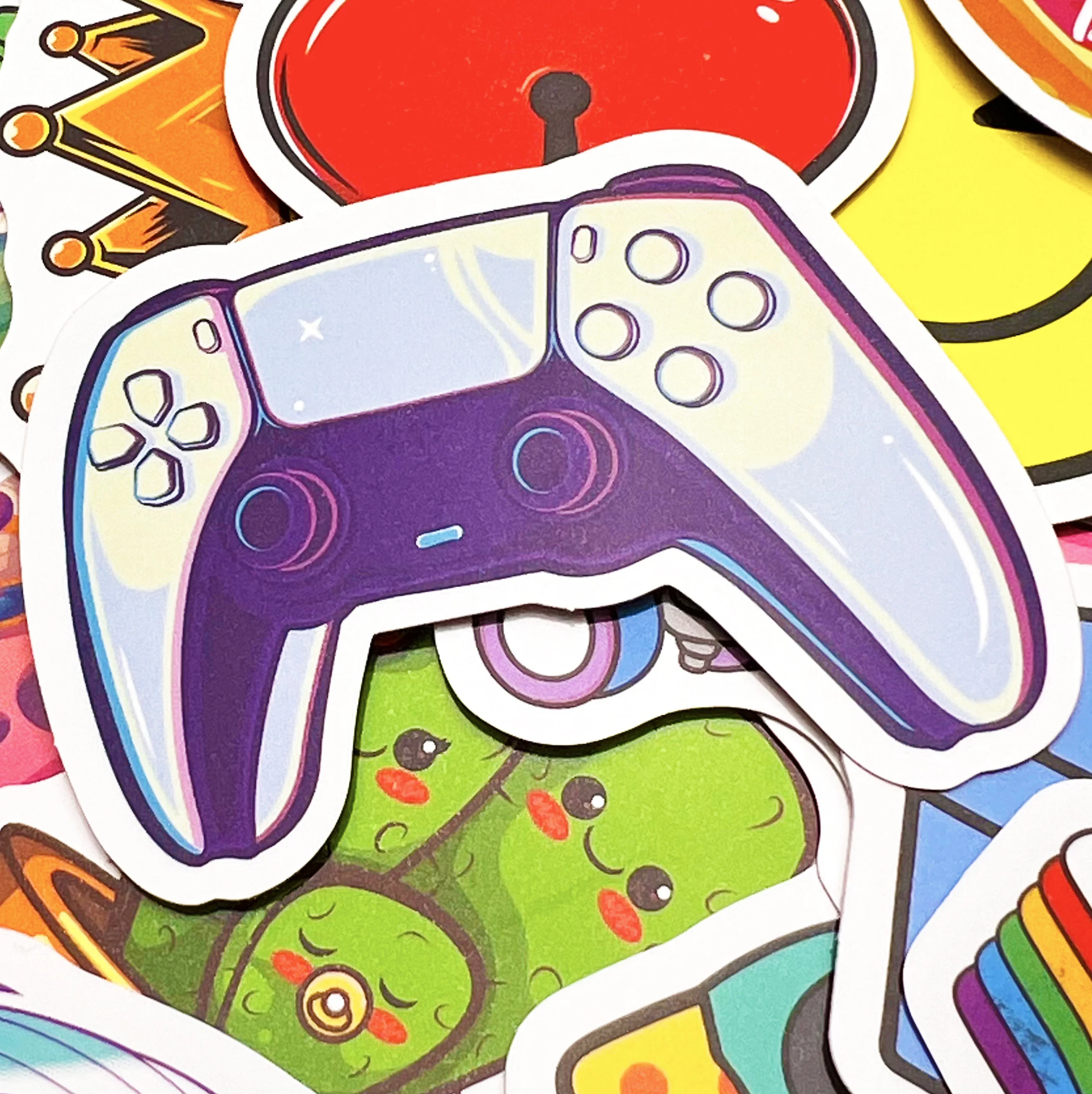 Company design labels cartoon waterproof sticker logo Adhesive label printing holographic vinyl custom die cut sticker