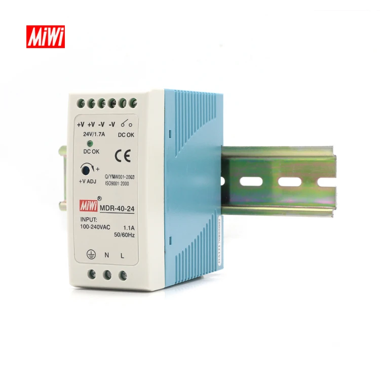 MDR 40-24 LED Driver Din Rail 5V 6A 12V 3 3A 15V 1 7A 24V 0 83A led switching power supply
