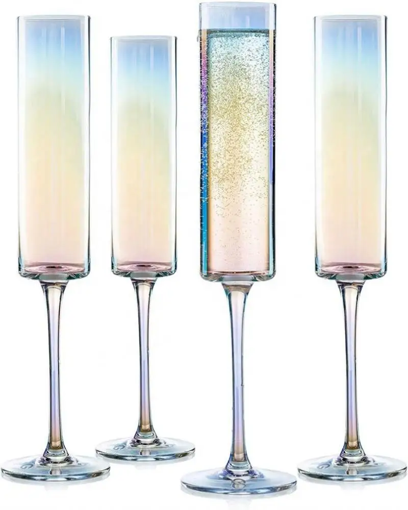 Novelty Unique Creative Sparkling Led Glitter Wine Glasses