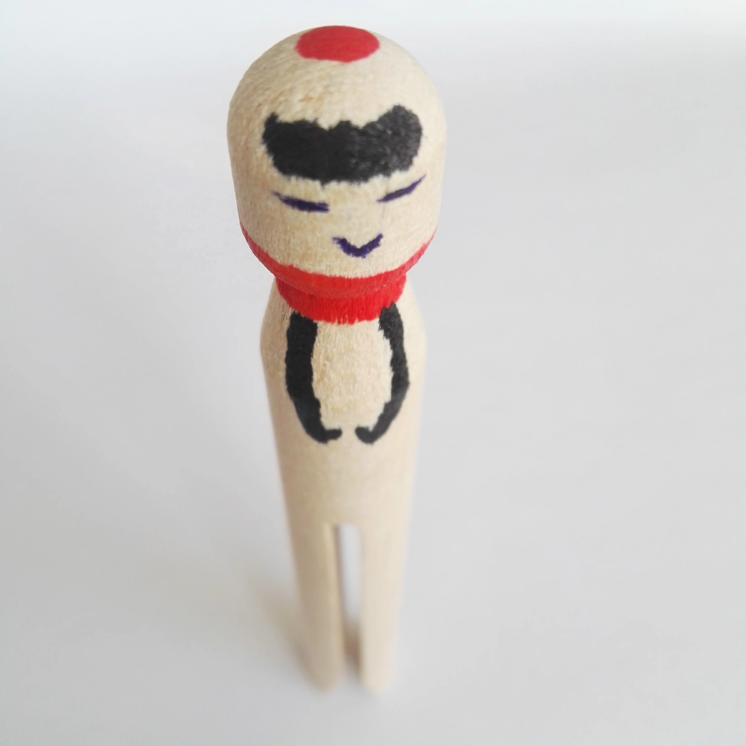 factory sale wood dolly pegs diy for kids birch wood round peg doll pin