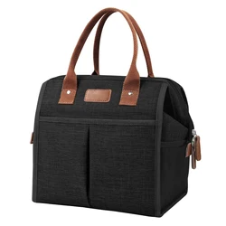 Custom Insulated Lunch Bag For Adults Work Travel Oxford Fabric Waterproof Cooler Bag With Pocket Food Carrier Tote Picnic Bags