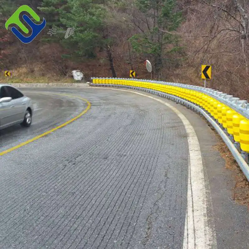 EVA Flled Roller Barrier Road Guardrail Korea Rolling Barrier highway guardrail roller barrier