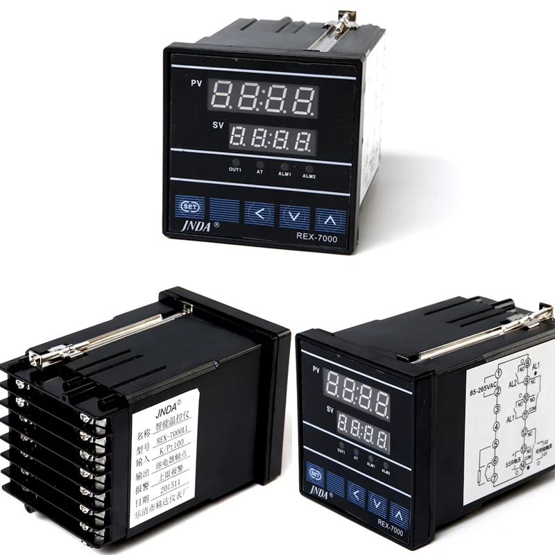 REX-7000 Pid industrial thermometer controller with autotuning, lcd pid temperature controller, digital differential thermostat