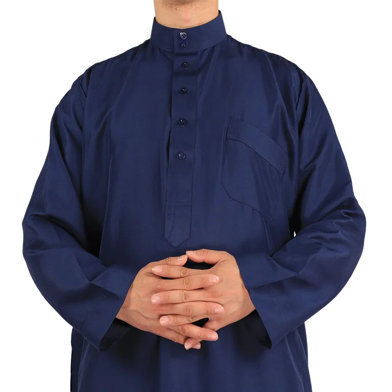 Арабская мужская одежда Daffah Thobes однотонный кафтан мужской таоб мусульманский
