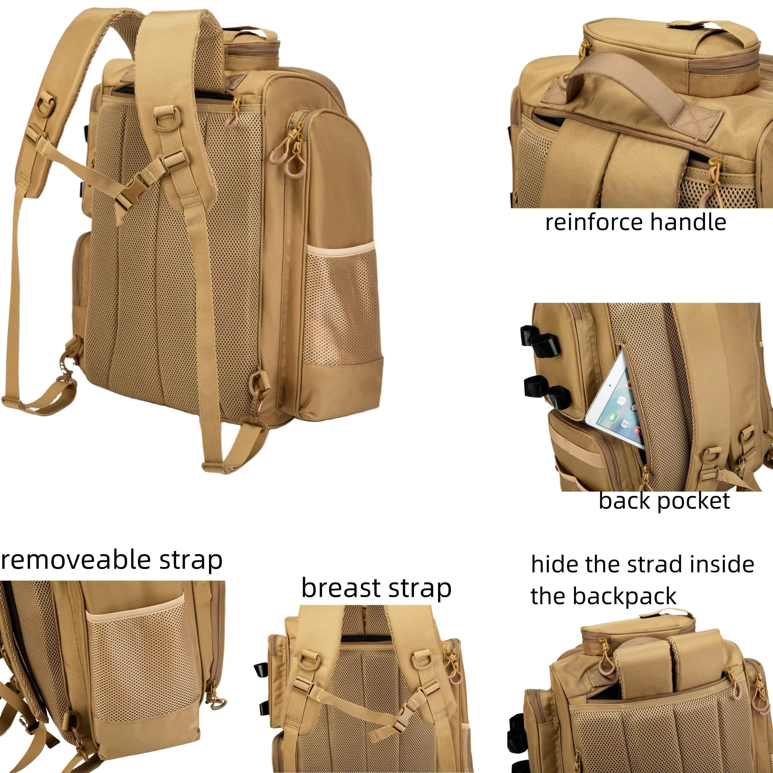 Fishing Gear And Equipment Bag Storage Rod Holders Tackle Boxes Fishing Bag 45l Roller Tackle Fishing Backpack