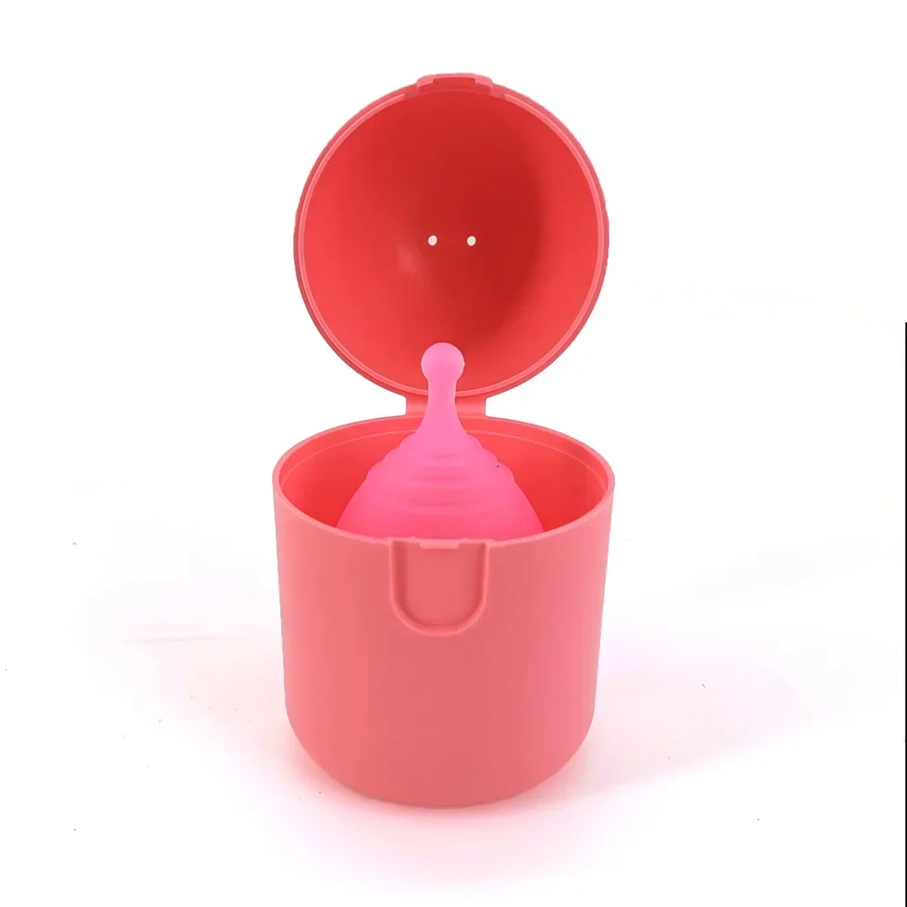 Portable Menstrual Cup Medical Silicone Leak-proof Lady Women Menstrual Period Cup With Storage Case Feminine Hygiene Product