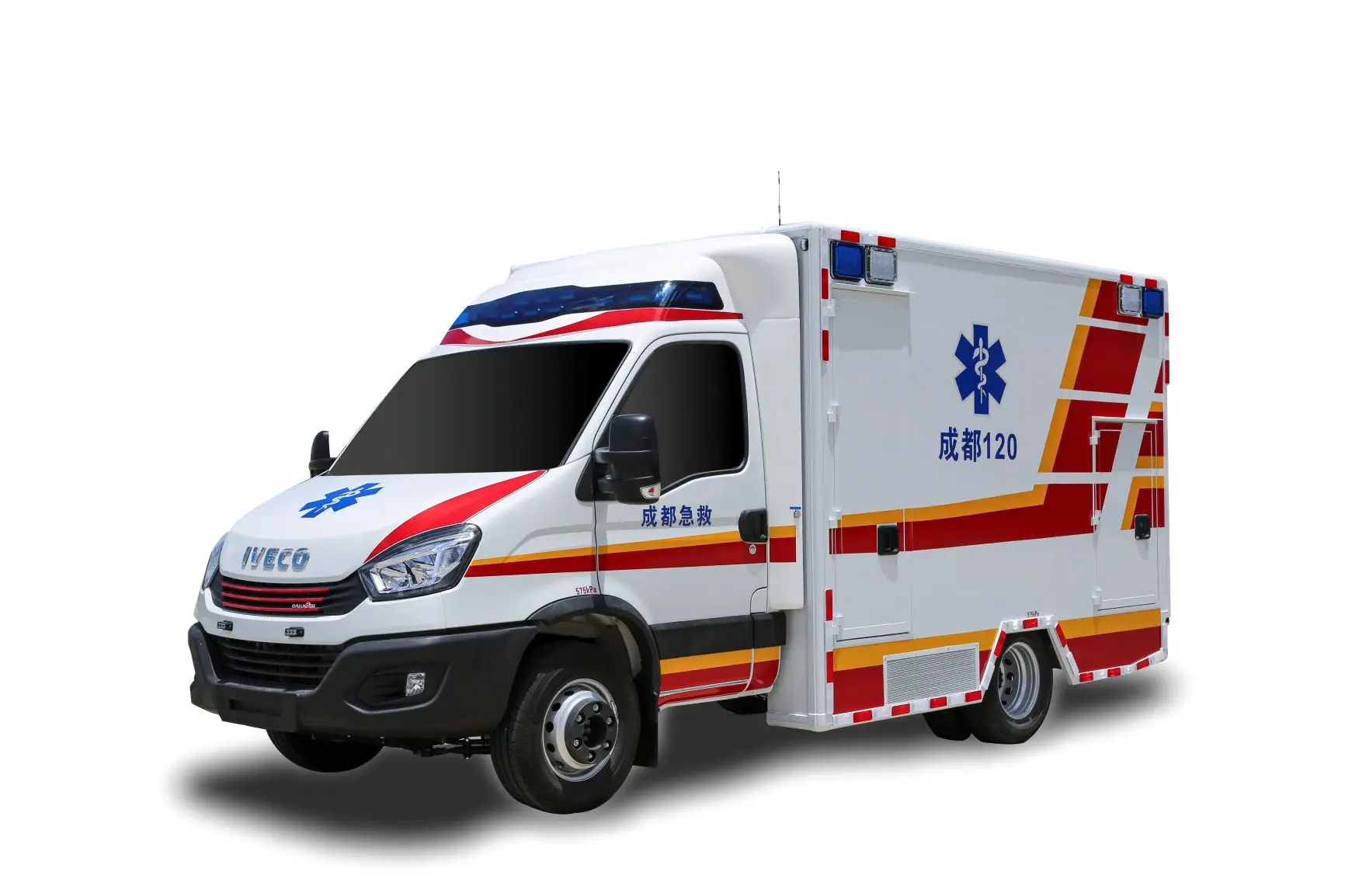 NAVECO Ousheng Box Monitoring Ambulance Vehicle (4.5t Version) Euro 5 Automatic White+red Yuzhou Brand 130km/h 3 - 8m 3300mm