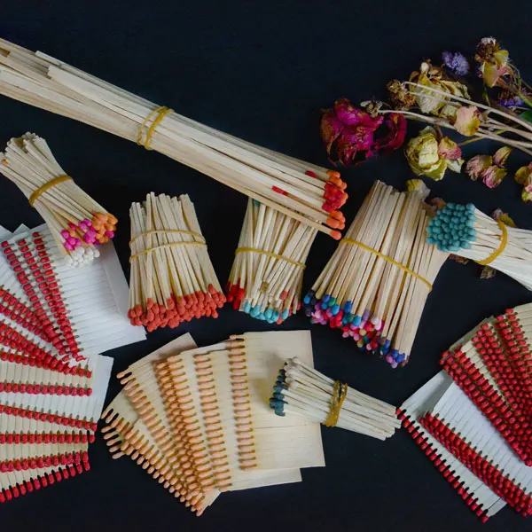 
Scented Matchsticks with Different Kinds of Aroma Matches for Candles colorful sticks match dyed in different colors 